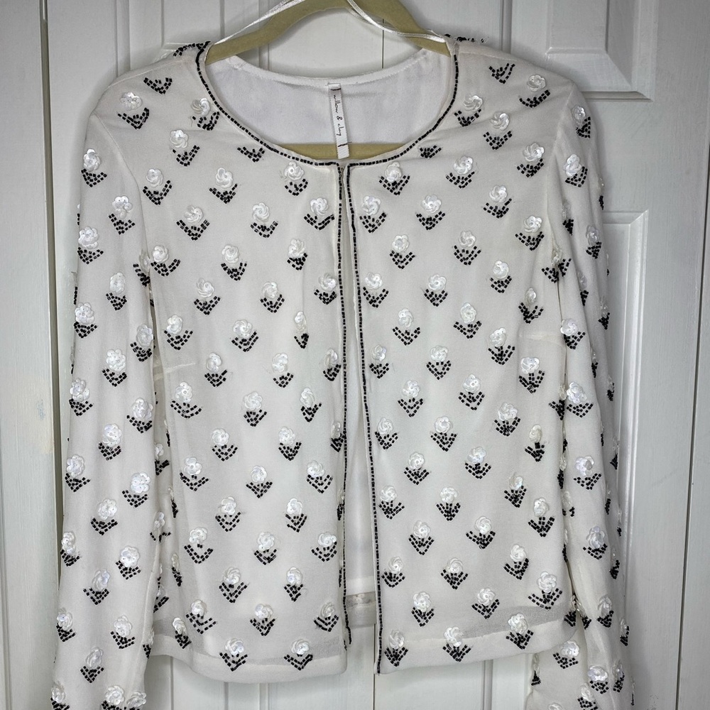 Chanel vibe beaded blazer